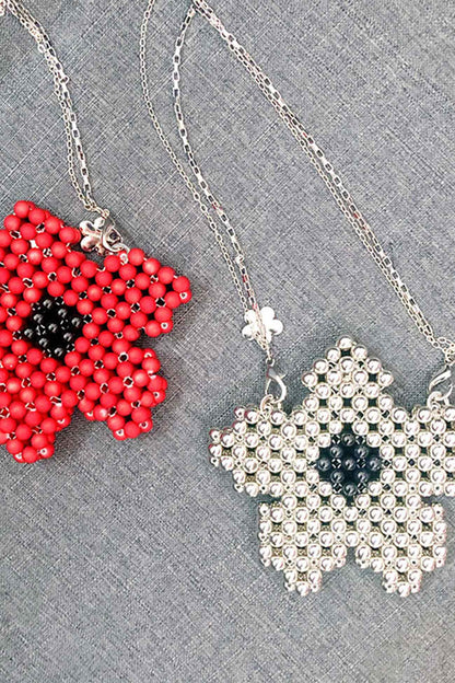 Handmade Pentagonal Beaded Crossbody Bag