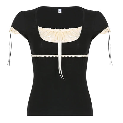 DressBetty - 2024 Hot Summer Skinny Tees for Ladies with Folds