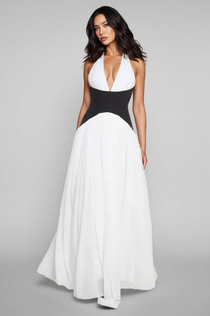 Majrela Off-Shoulder Backless Maxi Dress