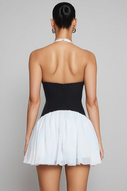 Serela Halter Neck Mini Dress
