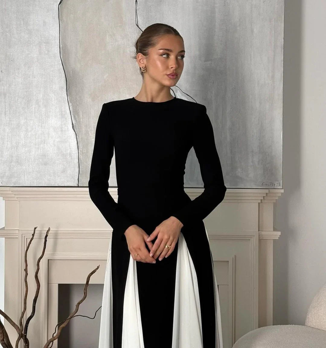 Allison | Women's Elegant Panel Maxi Dress