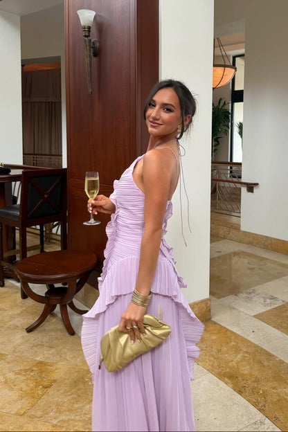 Eliza | Women’s Elegant Ruffled Maxi Dress