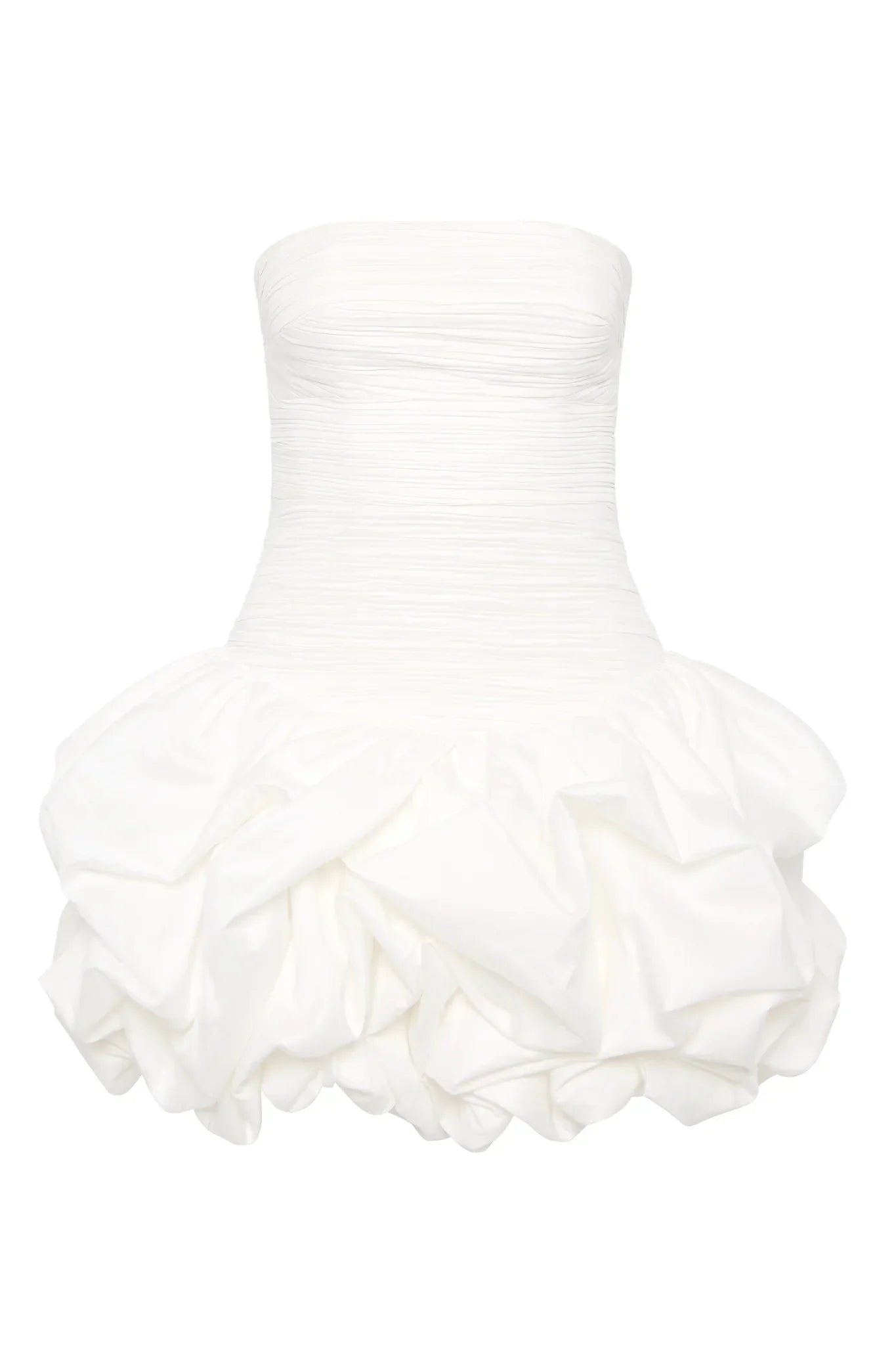 Elora | Women's Strapless Bubble Hem Mini Cocktail Dress