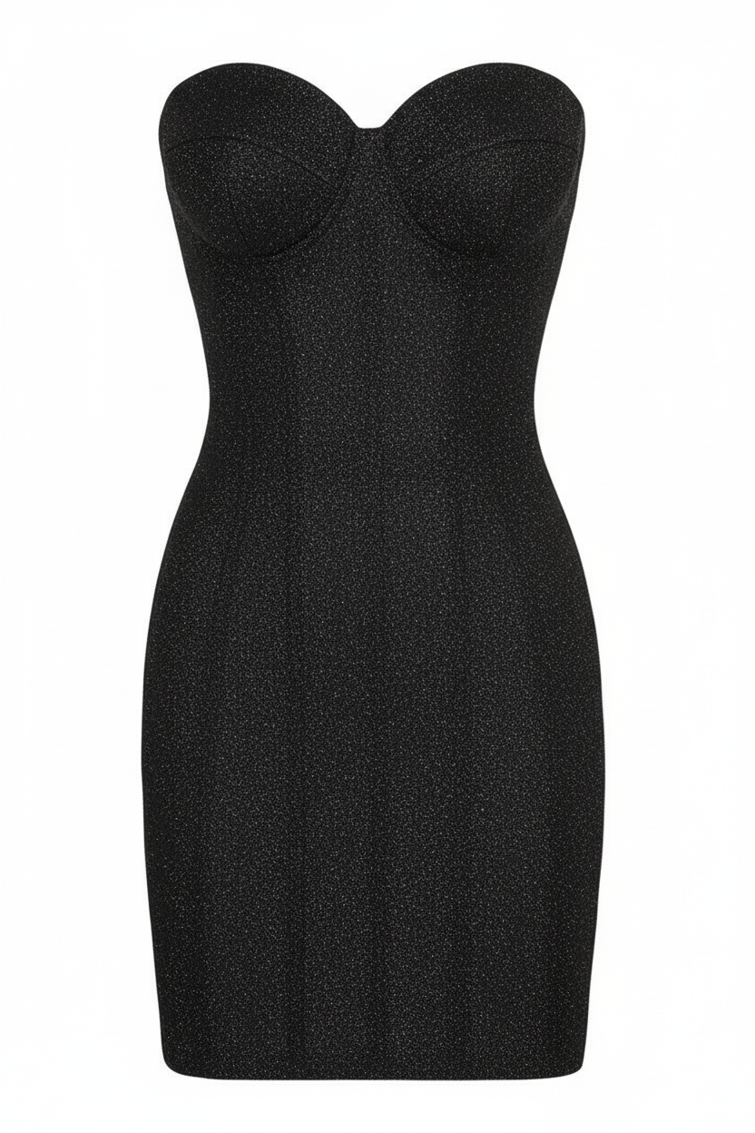Ivy | Women’s Strapless Glitter Corset Mini Dress