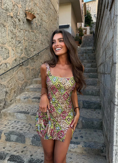Lisa | Women’s Sequin Crystal Mini Party Dress