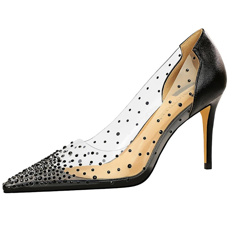Transparent Stiletto Wedding Shoes for Women
