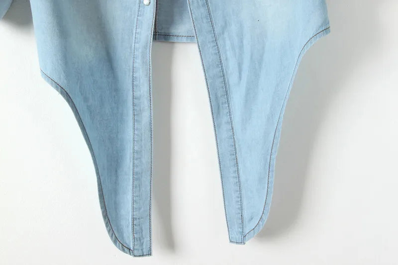 | Denim Crop Top