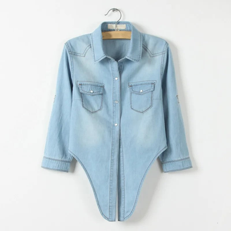 | Denim Crop Top