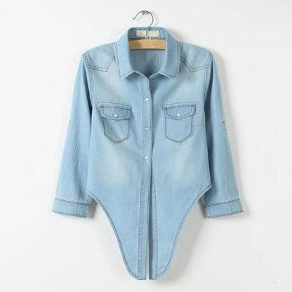 | Denim Crop Top