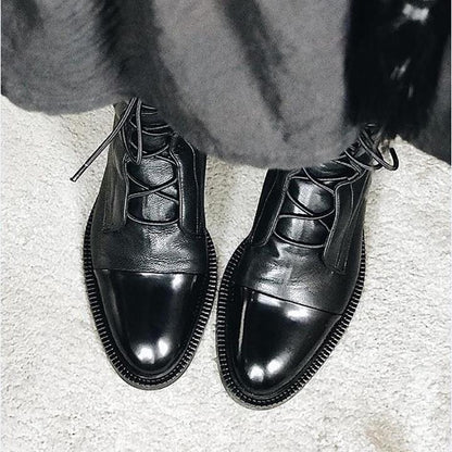 Sophia | Women’s Lace-Up Leather Ankle Boots
