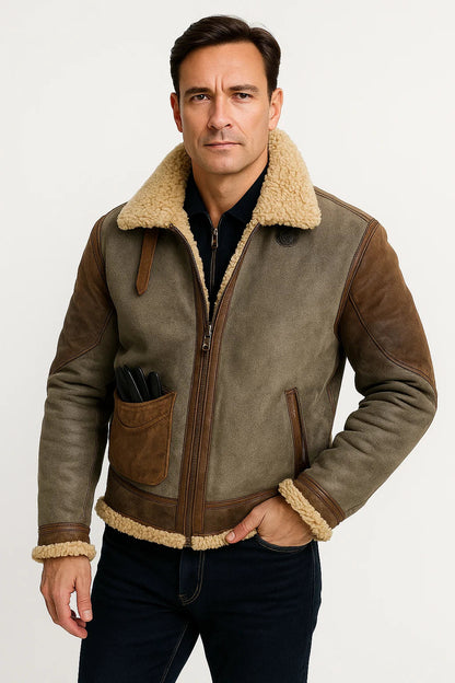 Atelier Shearling Leather Jacket | Sheepskin Wool Lining