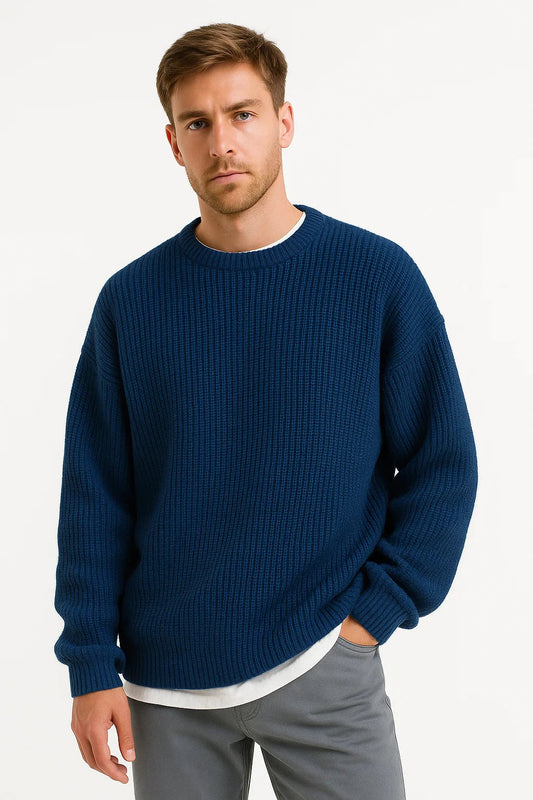 Maison Ribbed Knit Sweater | Oversized Fit