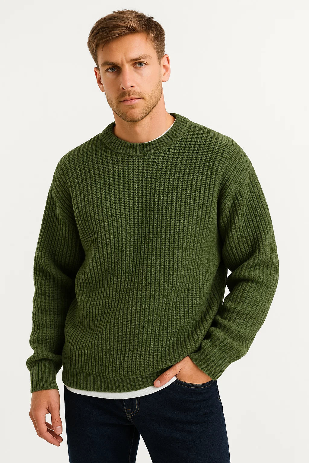 Maison Ribbed Knit Sweater | Oversized Fit