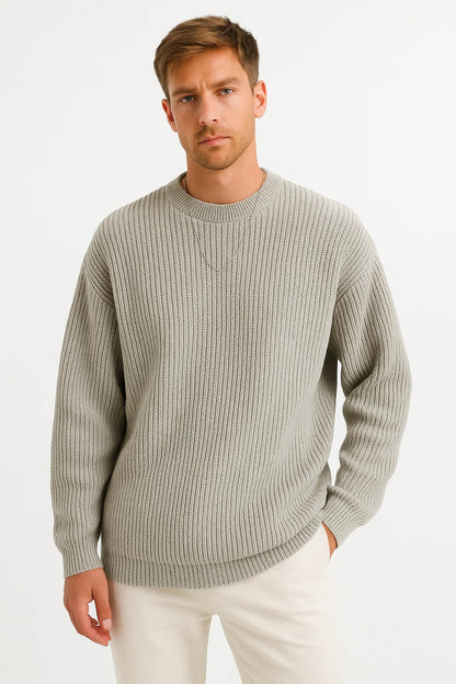 Maison Ribbed Knit Sweater | Oversized Fit