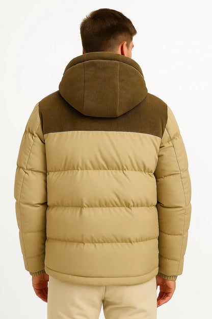 Puffer Jacket Lightweight Insulated with Hood and Pockets