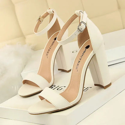 High Heel Pumps with Comfortable Block Heels for Women