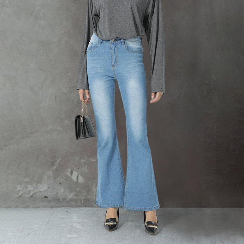 Julia Fashion - High Waist Flare Jeans Women's Jeans