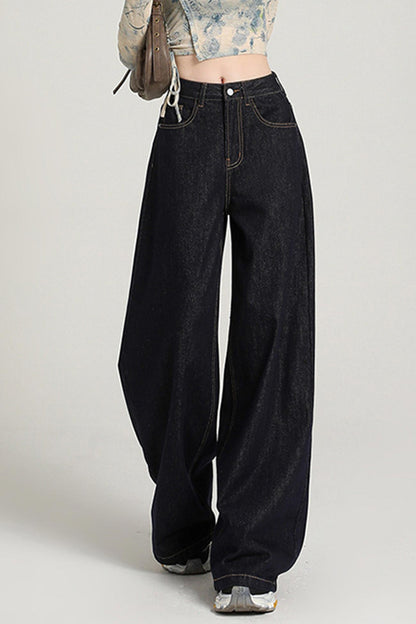 Loose High-rise Wide-leg Jeans