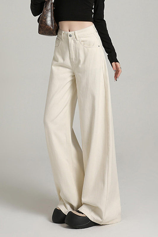 Loose High-rise Wide-leg Jeans
