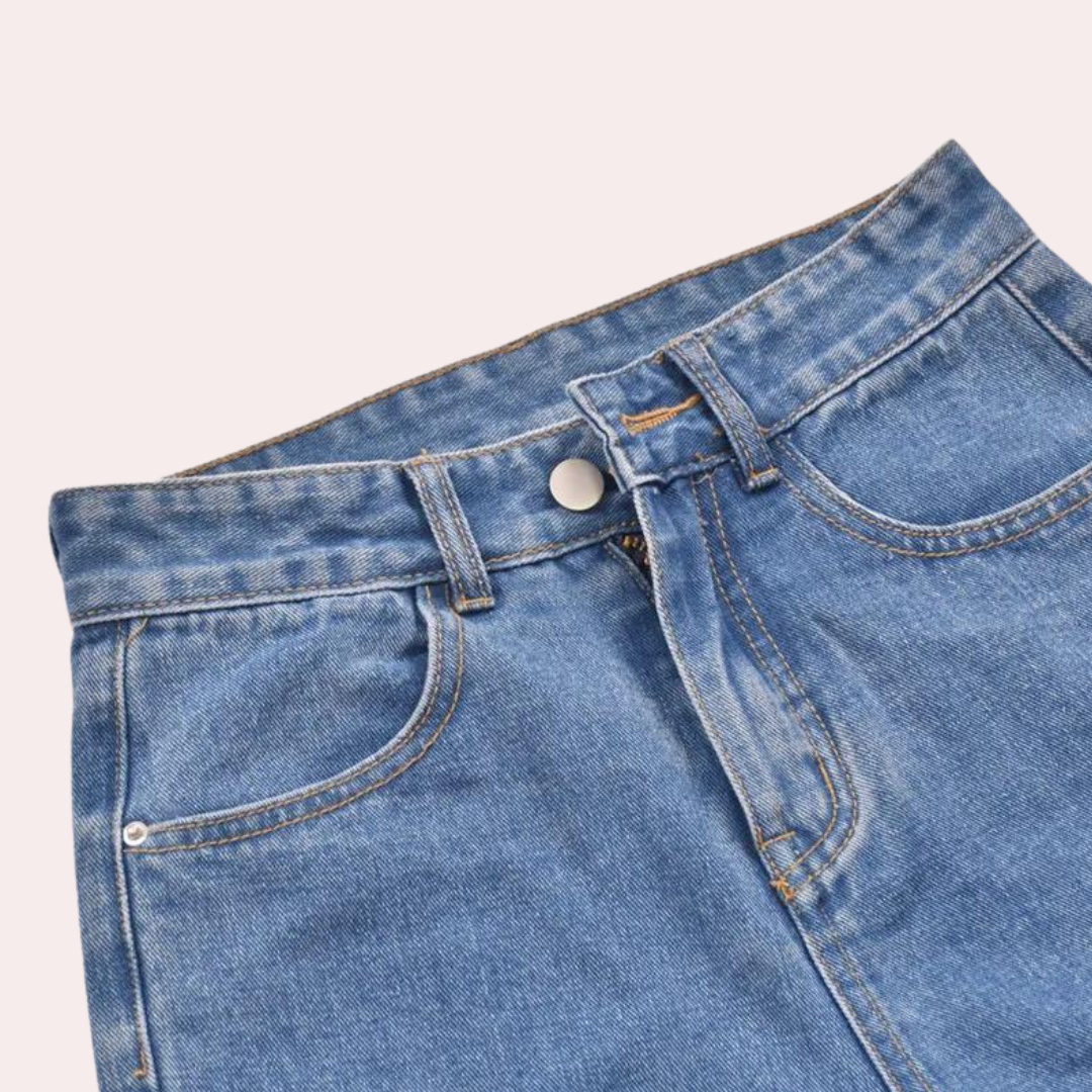 High Waist Women's Denim Shorts – Trendy Casual Jorts for Summer Comfort and Style