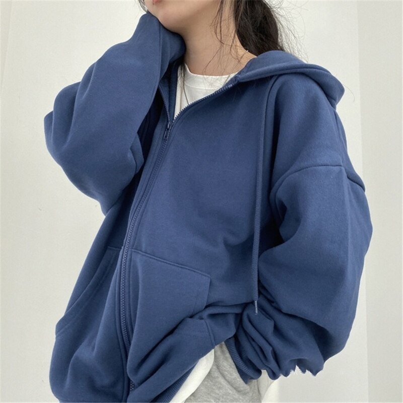 DressBetty - Hip Hop Zip Up Vintage Star Hoodie