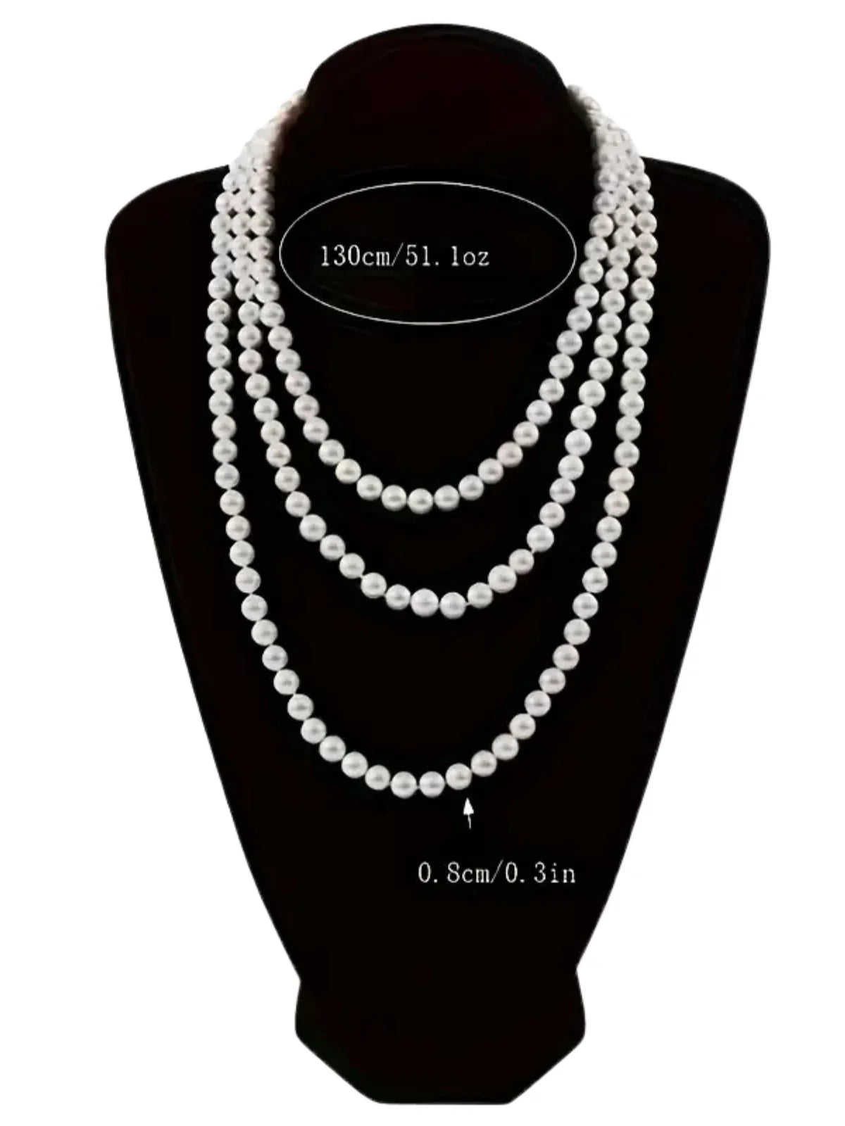 Simple Knotted Multilayer Long Necklace