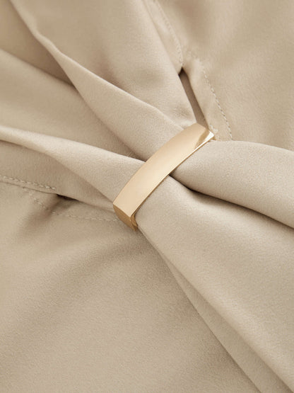Chiffon Bow Tie Blouse | Long Sleeve | Regular Fit
