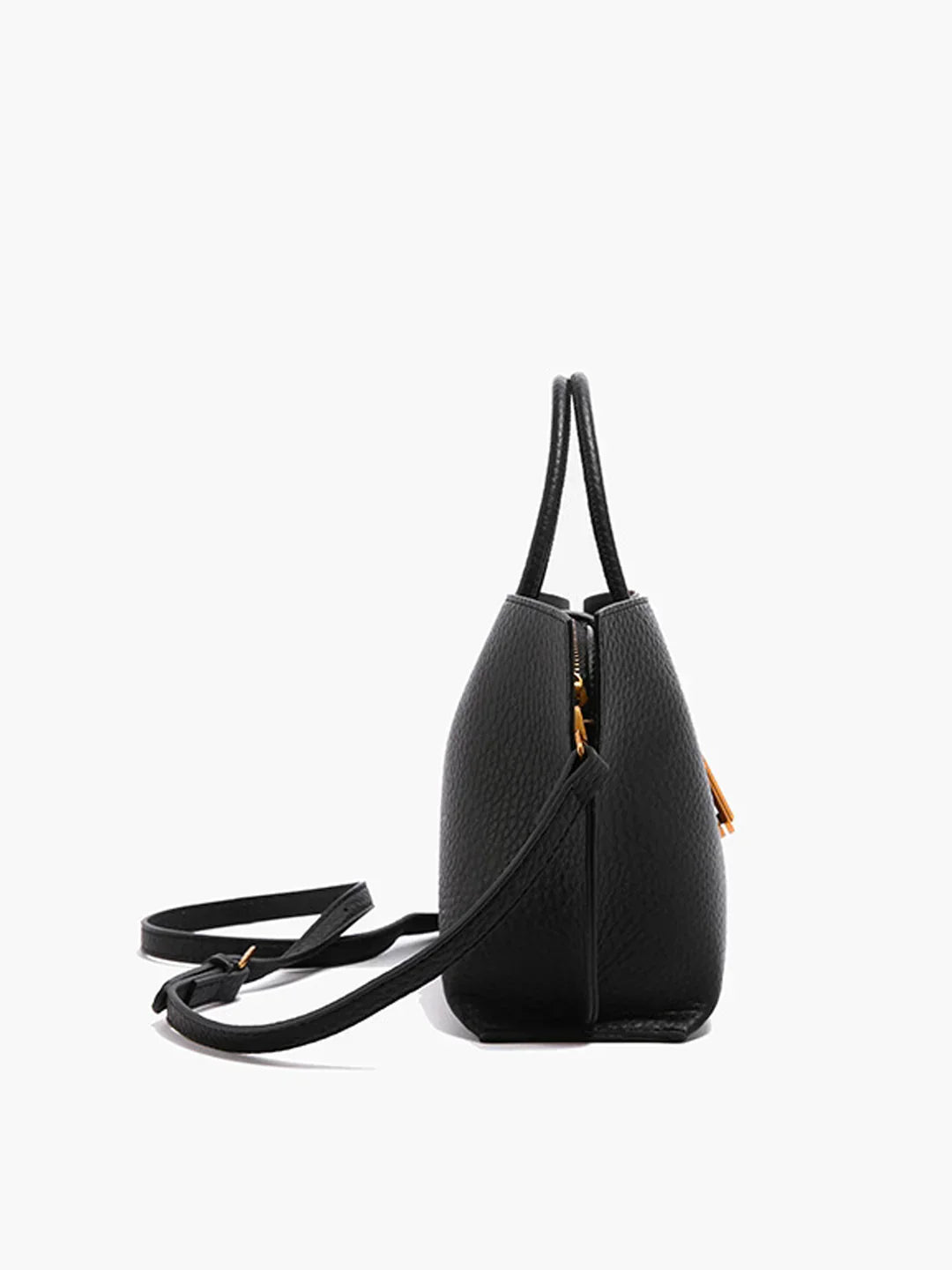 Maison Textured Shoulder Bag | Top Handle Design