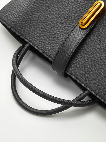 Maison Textured Shoulder Bag | Top Handle Design