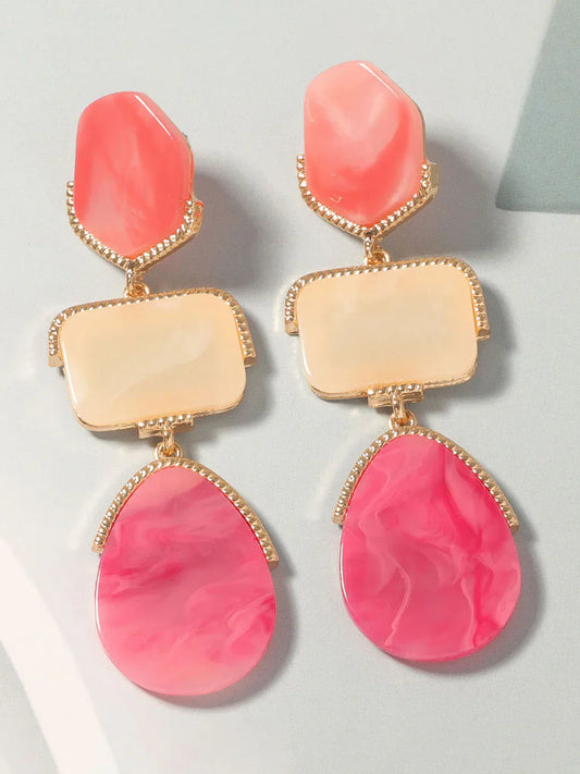 Boho Chic Geometrical Drop Earrings