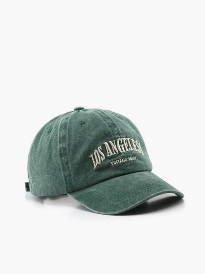 Vintage Design Embroidered Letters Cap