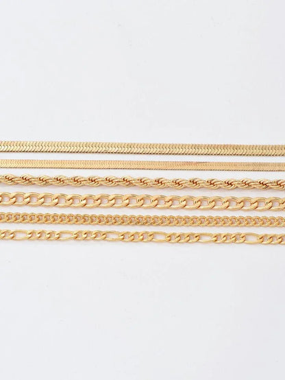 Golden Glow Stack – 6-Piece Bracelet Set