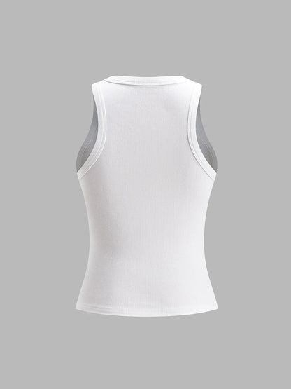 Slim Fit Sling Crop Tank Top