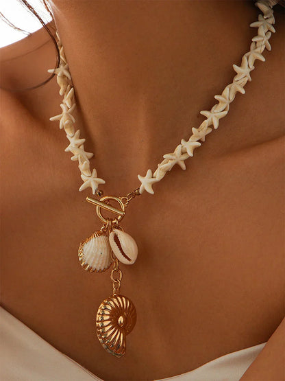 Bohemian Style Pendant Beaded Necklace
