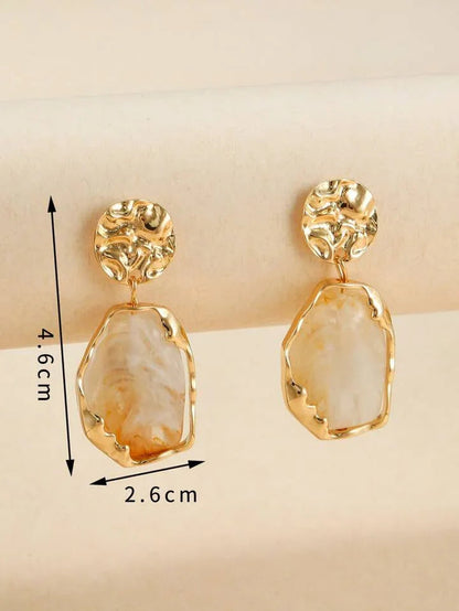 Retro Design Irregular Drop Earrings