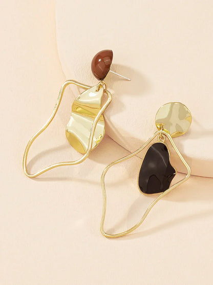 Retro Fashion Irregular Stud Drop Earrings