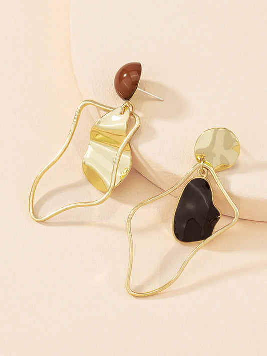 Retro Fashion Irregular Stud Drop Earrings