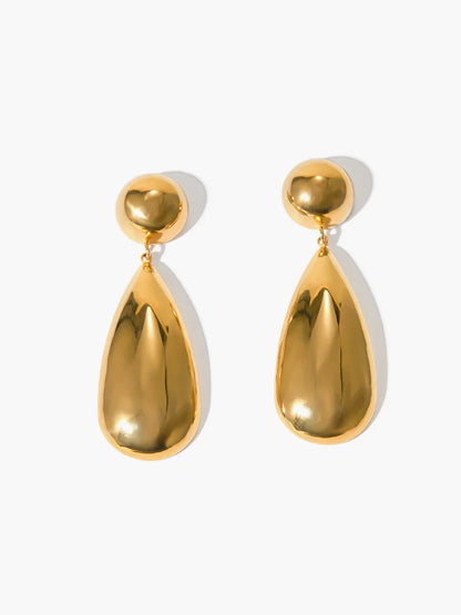 Stainless Steel Water Drop Earrings