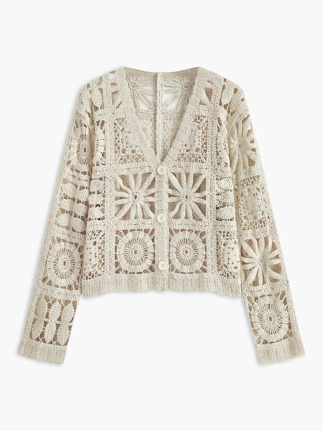 Boho Breeze Crochet Cardigan