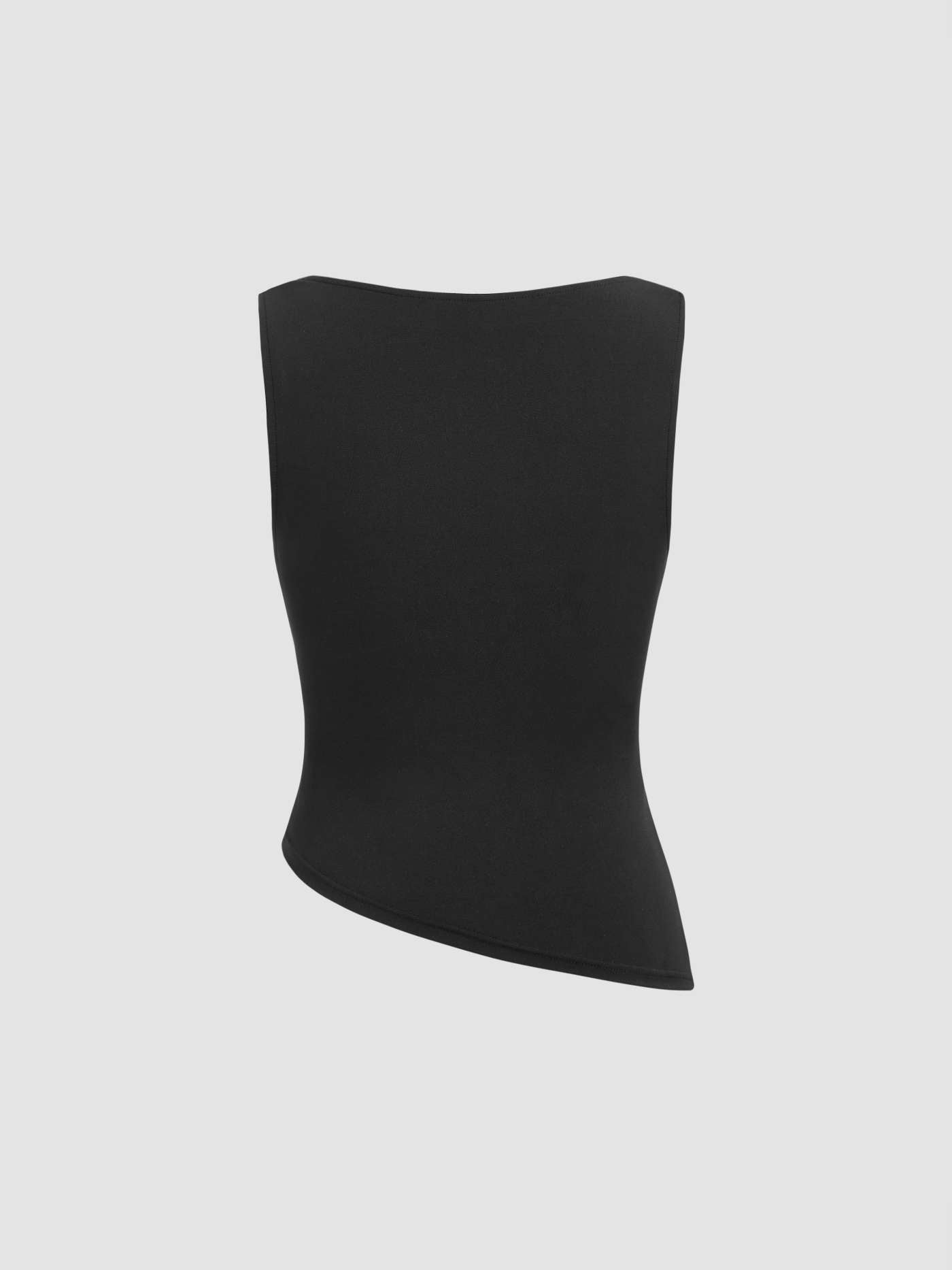 Draped Cowl Neck Sleeveless Top | Lightweight Knit