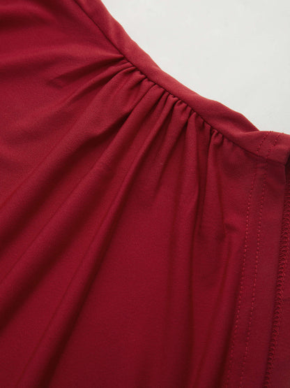 Draped Cowl Neck Sleeveless Top | Lightweight Knit