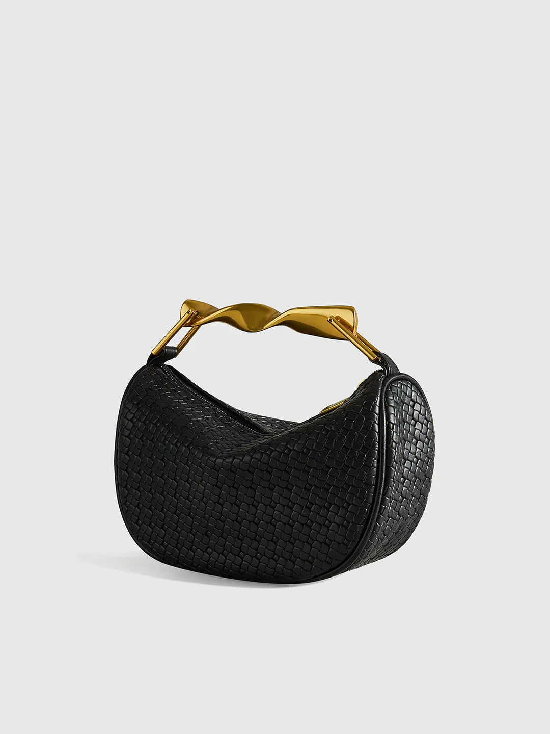 Structured PU Leather Shoulder Bag