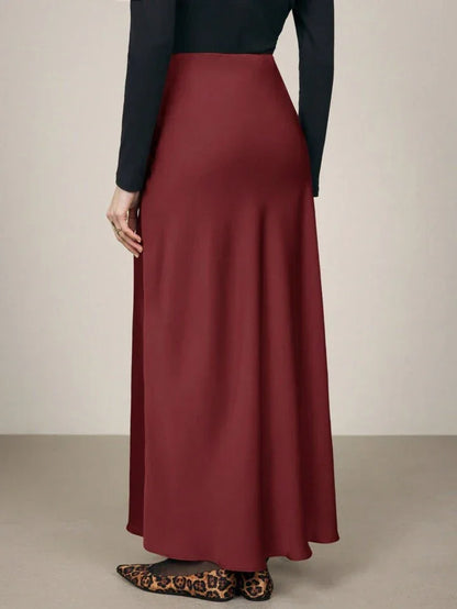 Minimalist Satin Slip Skirt