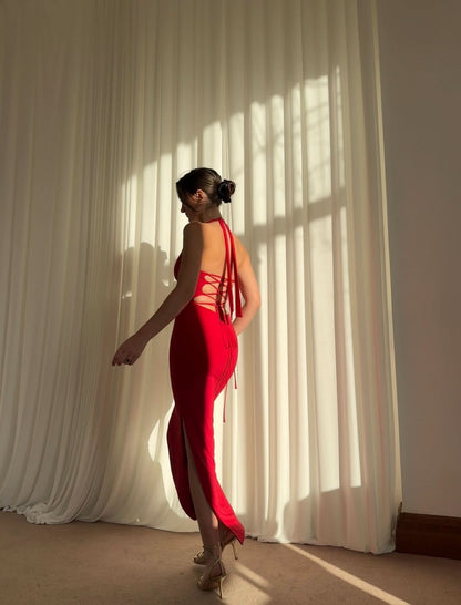 SAVANNAH | HALTER DRESS