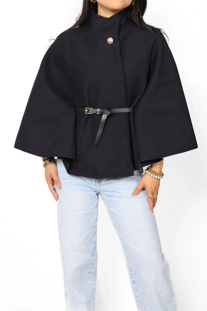 Nova Belted Cape Poncho