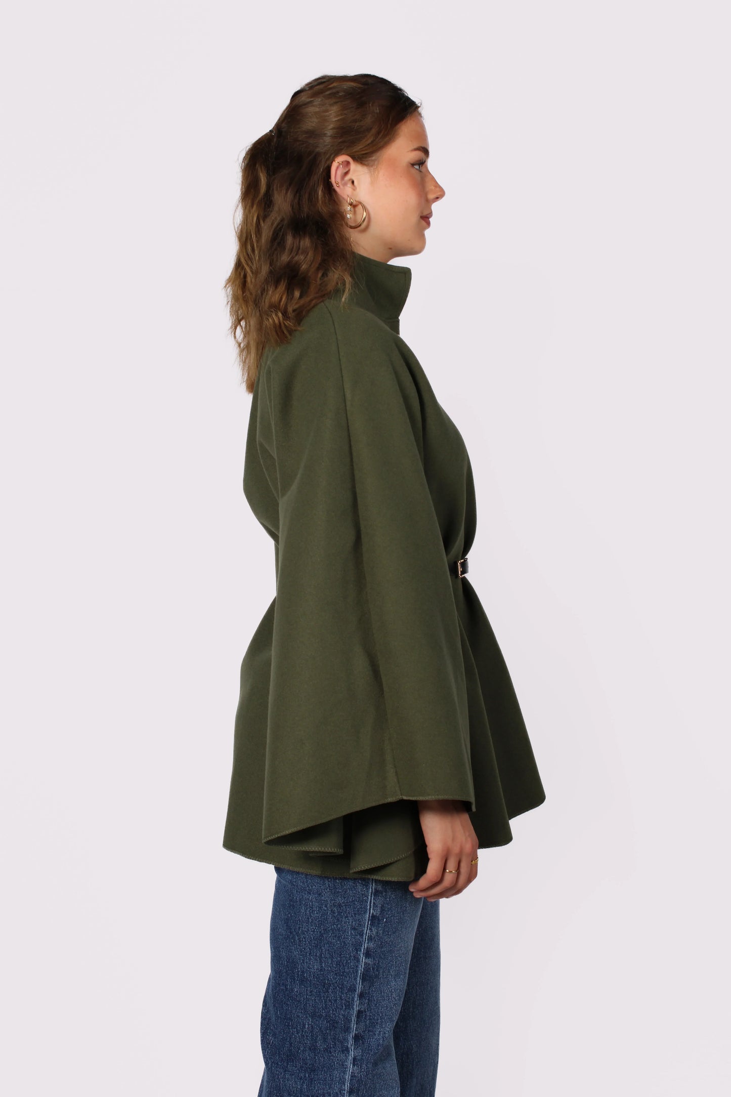 Freya Belted Cape Poncho
