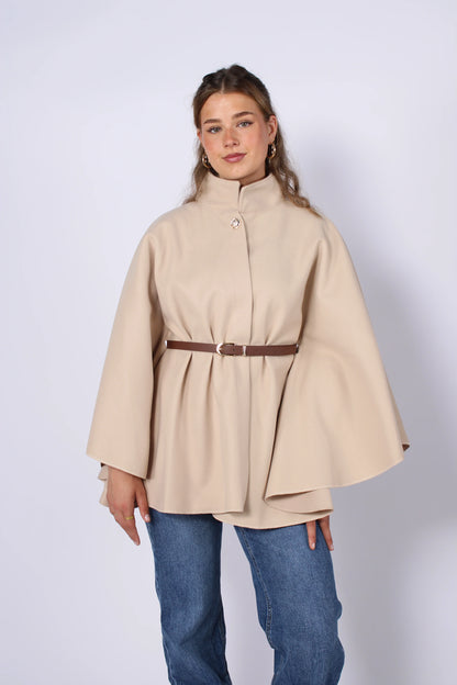 Freya Belted Cape Poncho