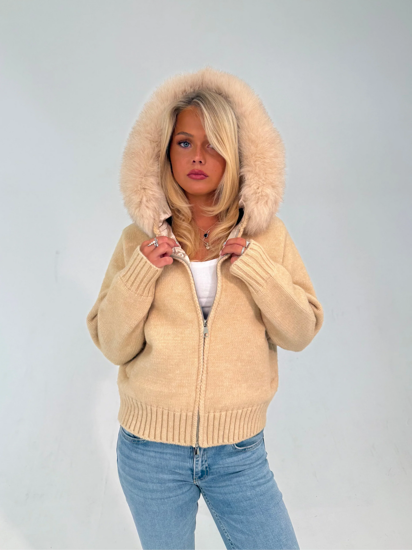 Verena Zipped Fur Jacket