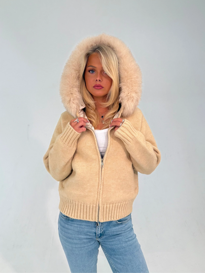 Verena Zipped Fur Jacket