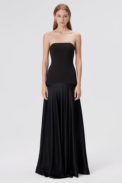 | Sculpted Fit Strapless Evening Gown
